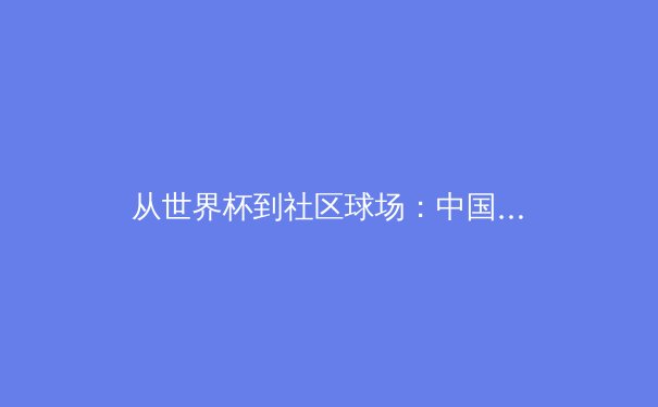 从世界杯到社区球场：中国体育产业的转型与全民健身的崛起 - 2